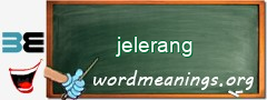 WordMeaning blackboard for jelerang